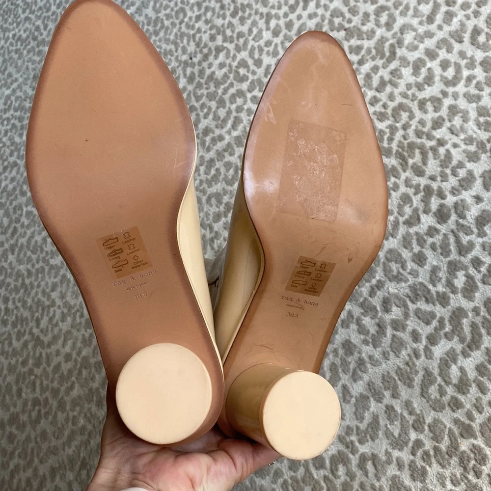 rag & bone tan/cream ankle boots - Picture 8 of 16